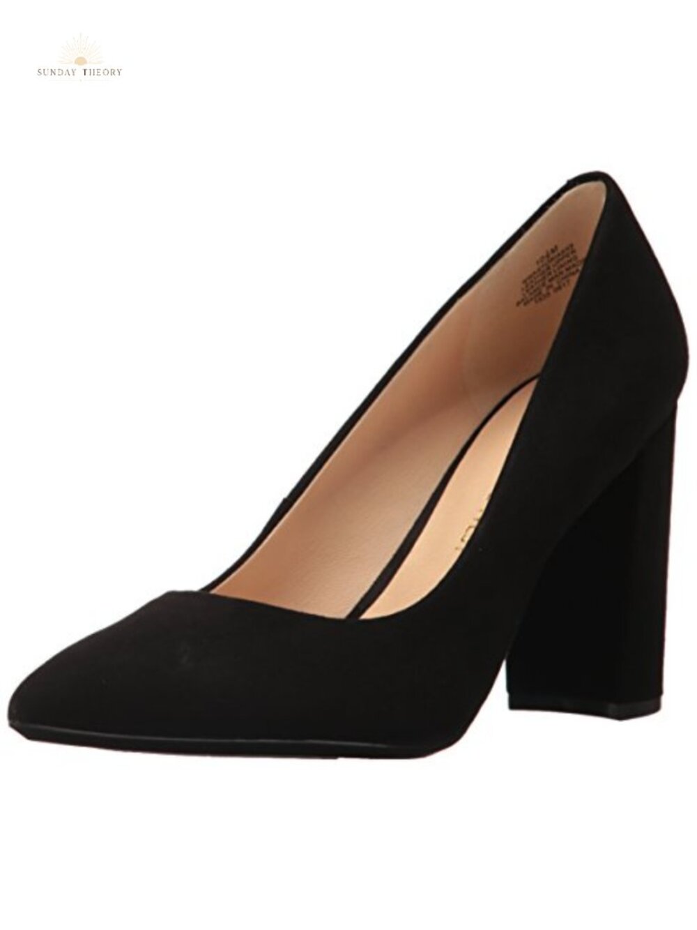 Nine West Astoria9x9 Block Heel Pump Leather Suede Suede